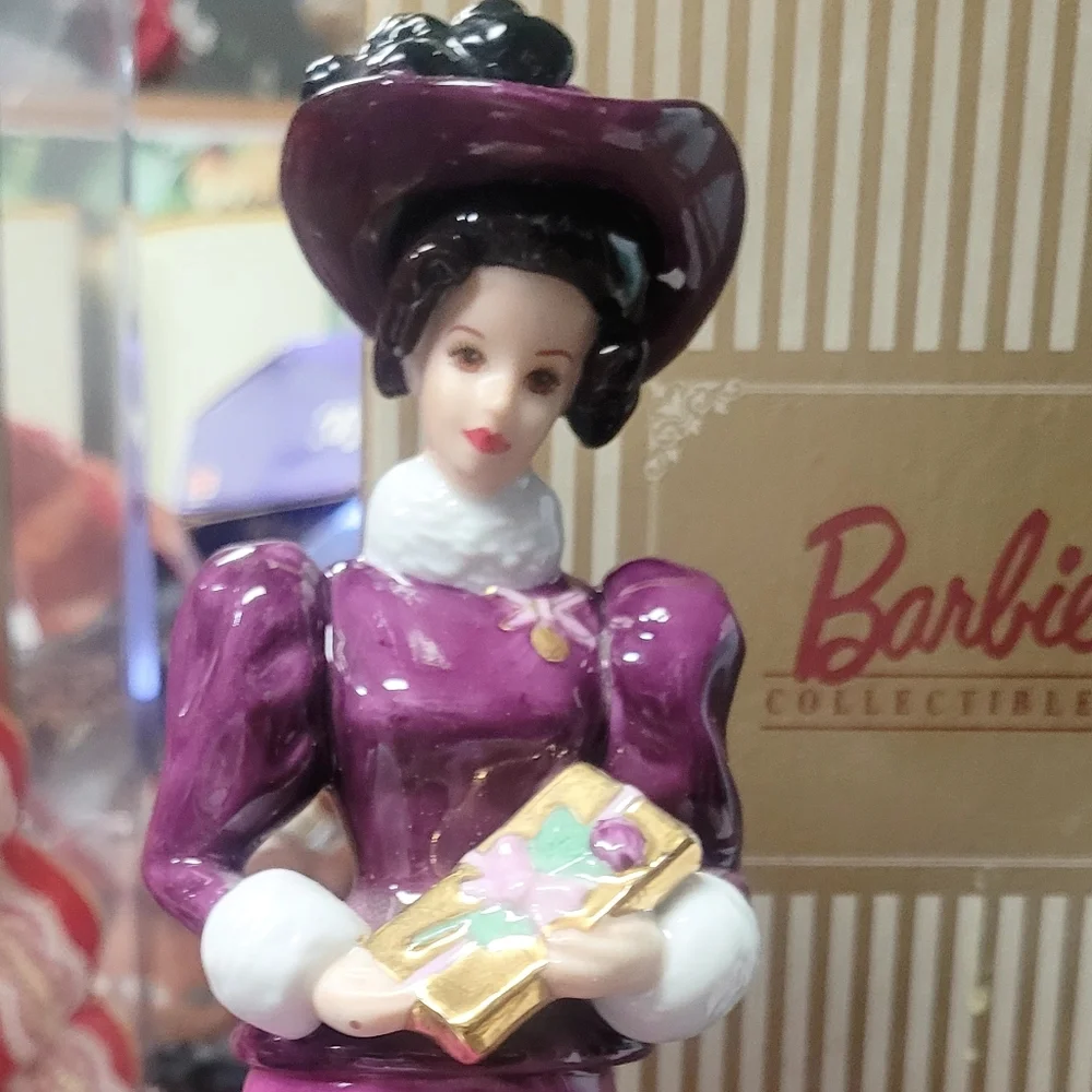 Hallmark Holiday Traditions Limited Edition Porcelain Barbie Figurine.